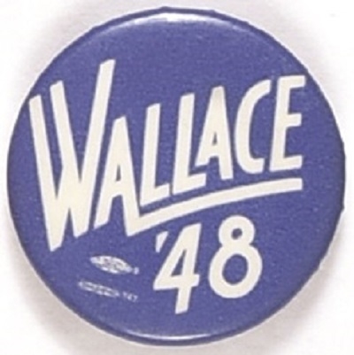 Wallace 48 Progressive Party Celluloid