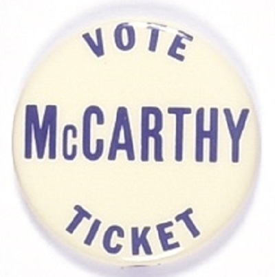 Vote the McCarthy Ticket Scarce Celluloid