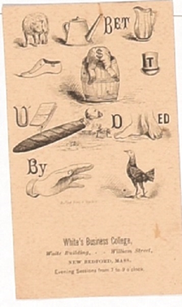 Winfield Scott Hancock Rebus Trade Card