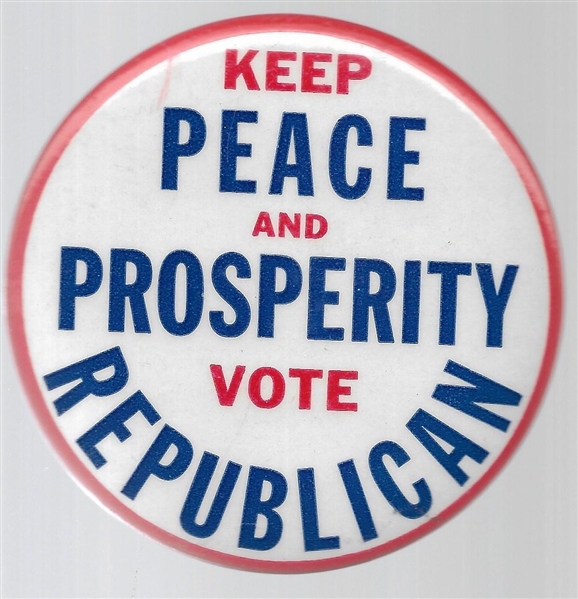 Ike Keep Peace and Prosperity