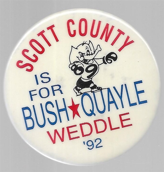 Scott County for Bush, Quayle, Weddle