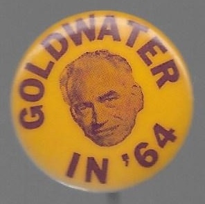 Goldwater Purple and Yellow Pin 