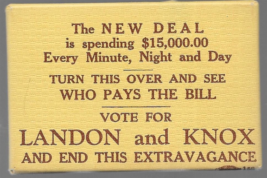 Landon, Knox Anti New Deal Mirror 