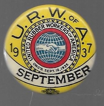 Rubber Workers 1937 Union Pin