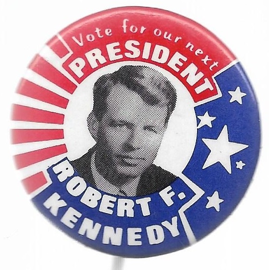 Robert Kennedy Stars and Stripes Pin
