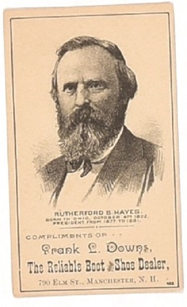 Rutherford B. Hayes New Hampshire Trade Card