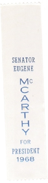Senator Eugene McCarthy for President Ribbon