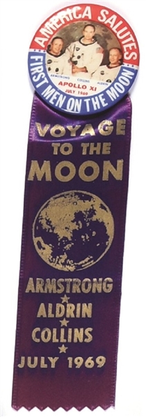 Apollo 11 First Men on the Moon Pin, Ribbon