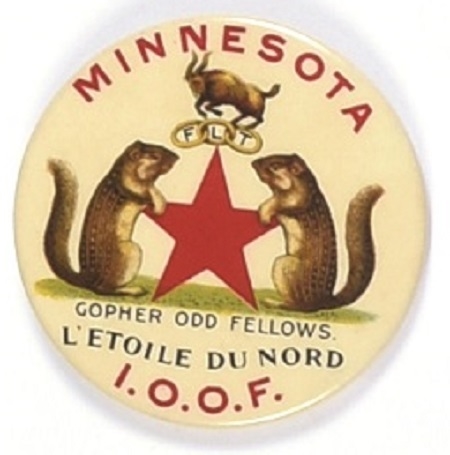 Minnesota Gophers Odd Fellows Pin