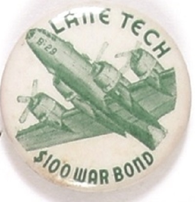 Lane Tech War Bond Celluloid
