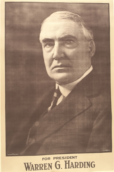 Large Warren G. Harding Poster