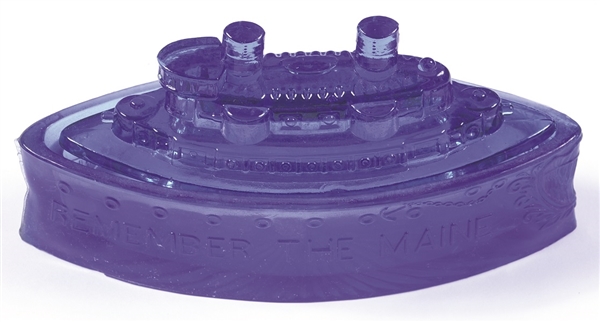 Remember the Maine Blue Candy Dish