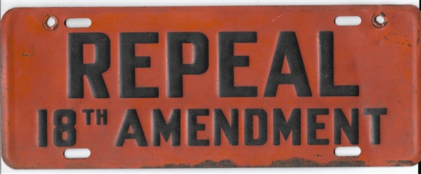 Repeal 18th Amendment License
