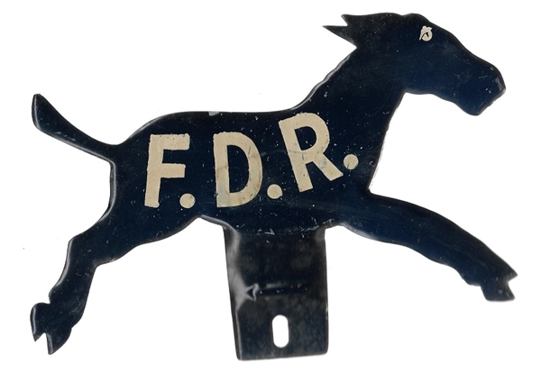 Franklin Roosevelt FDR Running Donkey License