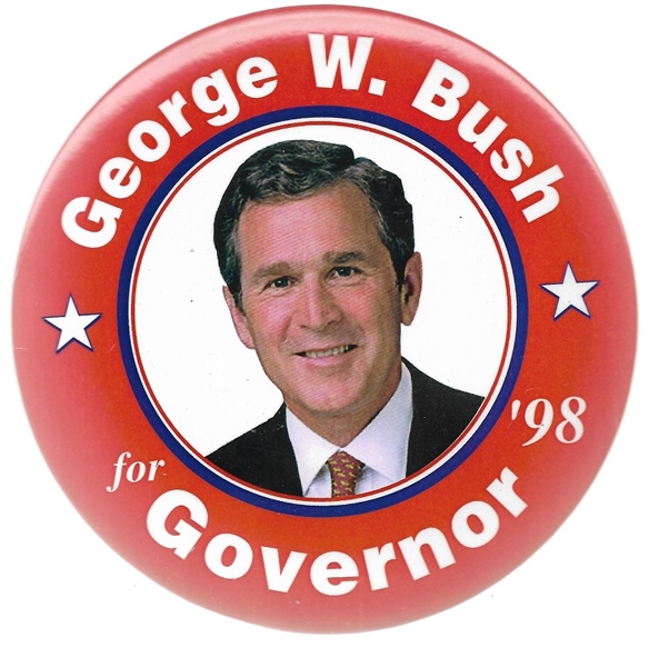 George W. Bush for Governor 6 Inch Celluloid
