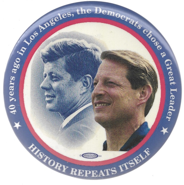 Gore, Kennedy History Repeats Itself 6 Inch Celluloid