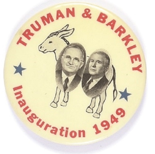 Truman and Barkley Rare Inaugural Jugate