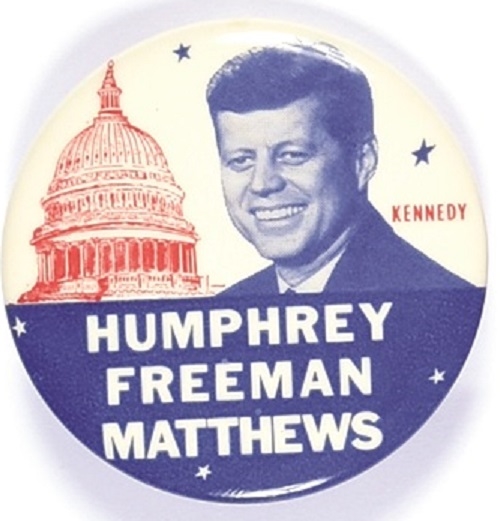 Kennedy, Humphrey, Freeman, Matthews Minnesota Coattail