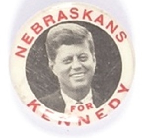 Nebraskans for Kennedy Black Photo Pin
