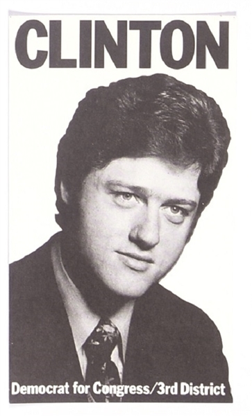 Clinton for Congress Campaign Card