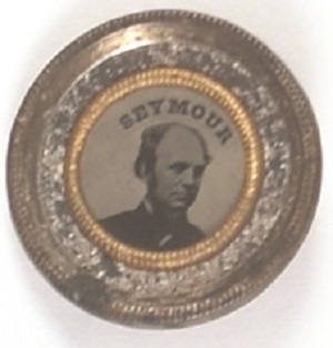 Seymour Rare 1 Inch Ferrotype Stickpin