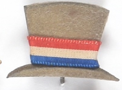 Benjamin Harrison Top Hat Stickpin