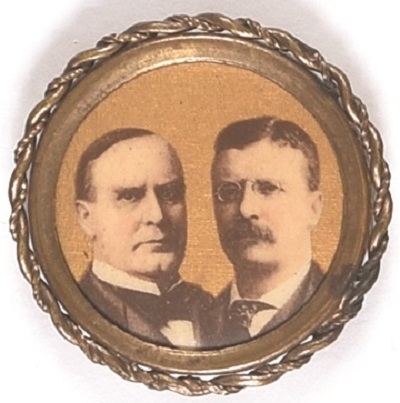 McKinley, Roosevelt Gold Jugate and Frame