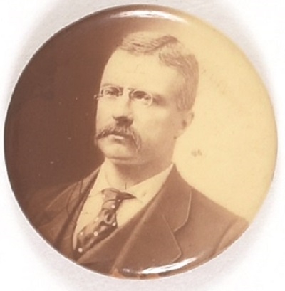 Theodore Roosevelt Sepia Celluloid
