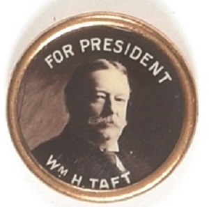 Taft Sepia Pin with Metal Frame