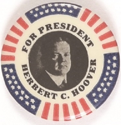 Hoover for President Stars and Stripes