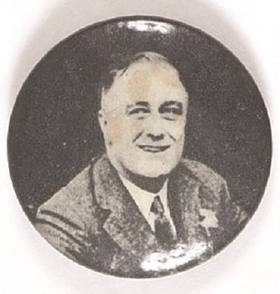 Franklin Roosevelt Head and Shoulders Pin