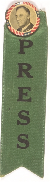 Roosevelt Pin and Press Ribbon