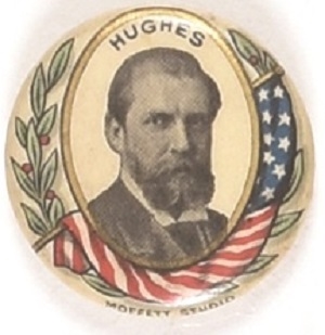 Hughes Laurel and Flag Pin