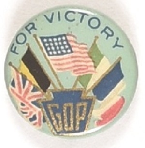 GOP for Victory WW I Allies Pin