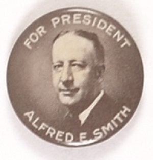 Smith for President Brown, White Celluloid