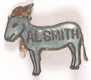 Al Smith Enamel Donkey, Brown Derby