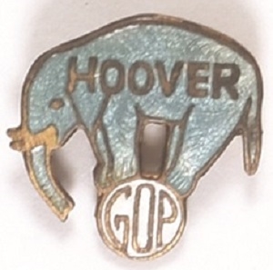 Hoover GOP Elephant Enamel Pin