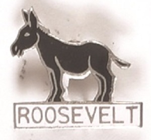 Roosevelt Blue Donkey Enamel Pin