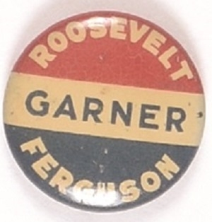 Roosevelt, Garner, Ferguson Texas Coattail