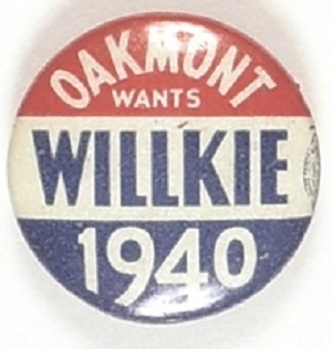 Oakmont Wants Willkie