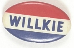 Willkie RWB Oval Pin