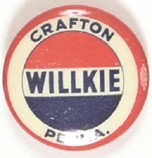Crafton, Penna. for Willkie