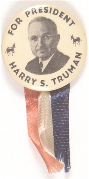 Truman for President Donkeys Pin