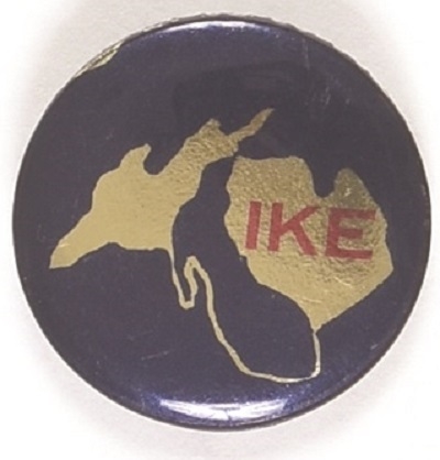 Michigan for Ike State Set Pin