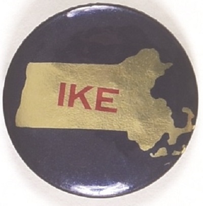 Massachusetts for Ike State Set Pin