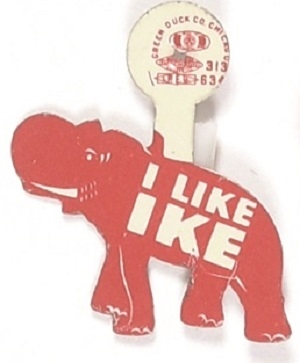 I Like Ike Elephant Tab