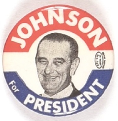 Johnson for President RWB Celluloid