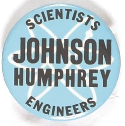 Scientists, Engineers for Johnson Atom Pin