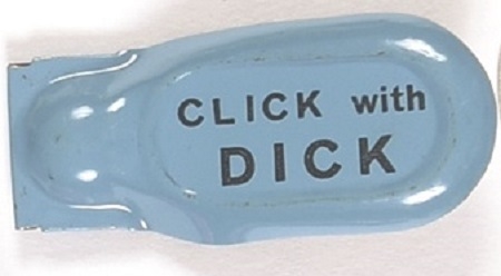 Click With Dick Nixon Blue Clicker