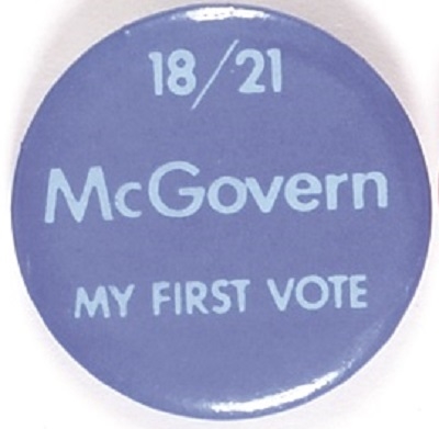 McGovern 18-21 First Vote Celluloid